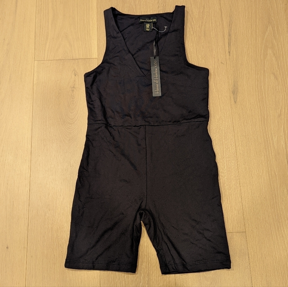 House of Harlow Black Sleeveless Romper